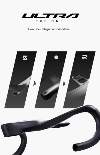 Carbon Integrated Hamdlebar Road Bicycle Handlebar 360/380/400/420mm 28.6mm - Picture 14 of 45