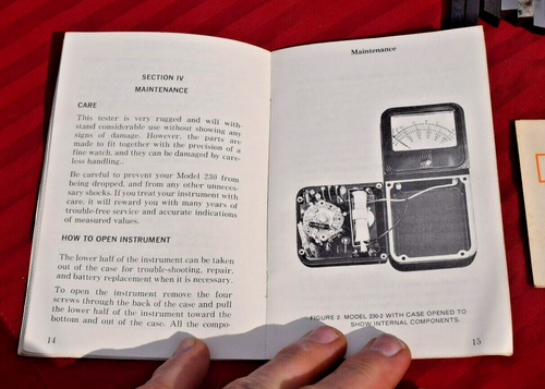 Simpson V.O.M Model 230 Series 2 Operator's Manual ~ c. 1970 ~ Original - Picture 3 of 7