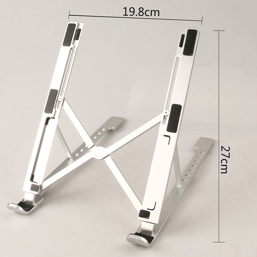 Foldable Aluminum Laptop Stand For Desk Portable Laptop Riser Laptop Holder - Picture 9 of 12