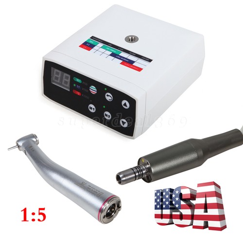 Dental Brushless Electric Motor Inner /1:5 Increasing LED Fiber Optic Handpiece - Picture 2 of 31