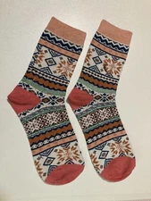 1 Pair Women Thermal Lambs Wool Blend Crew Heavy Duty Boot Winter Warm Socks