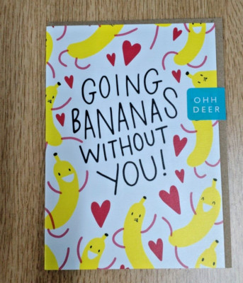 Valentinskarte - Ohh Hirsch - Going Bananas without you