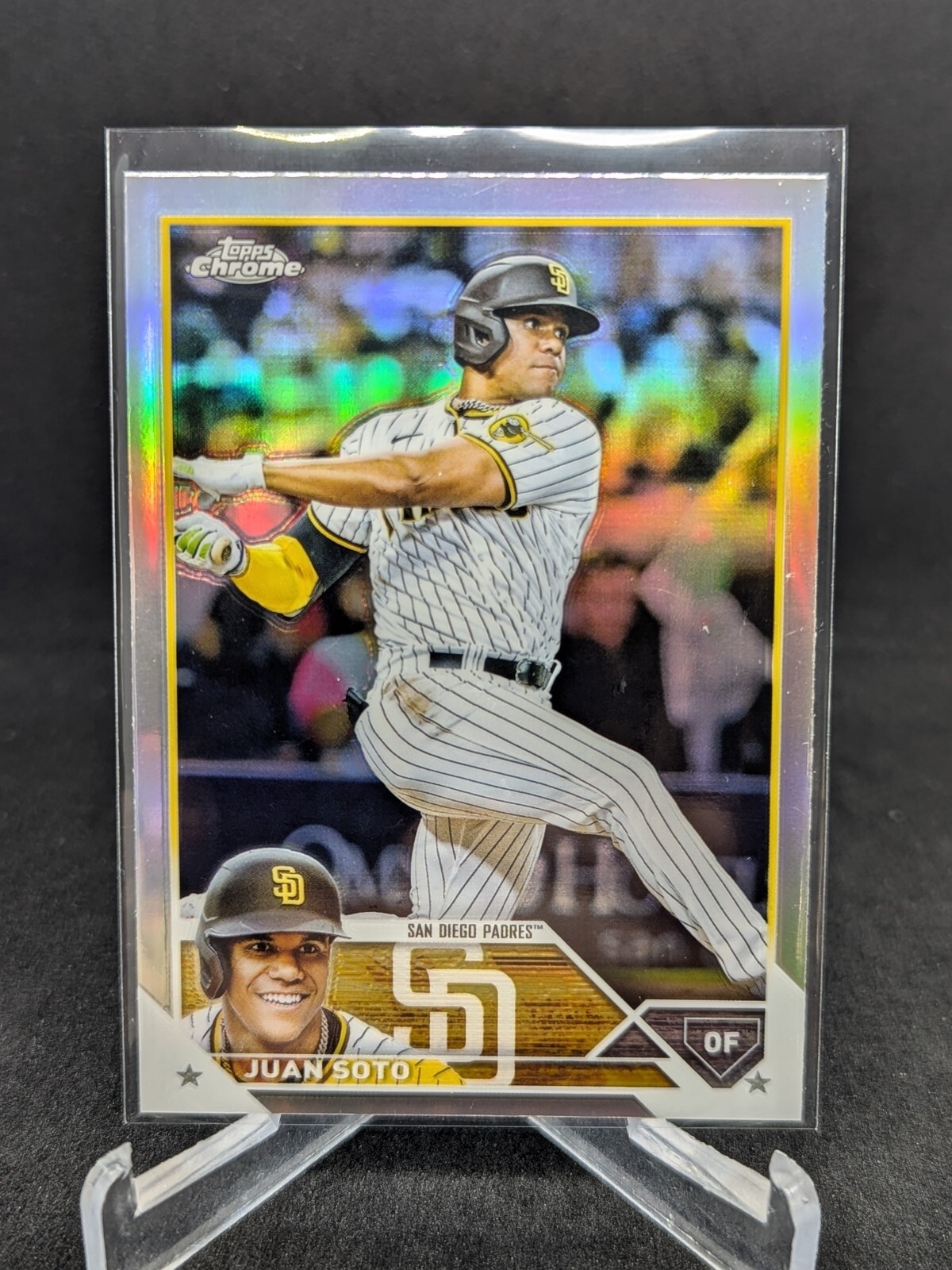 2023 Topps Chrome Juan Soto Refractor #100 - San Diego Padres, New YorkYankees