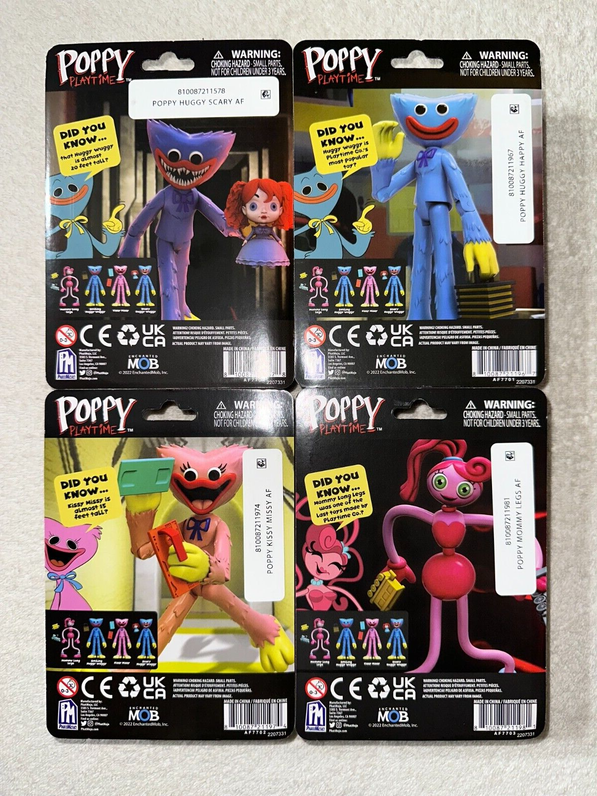 Poppy Playtime Figures Huggy Wuggy Mommy Long legs Kissy Missy Complete  Series 1