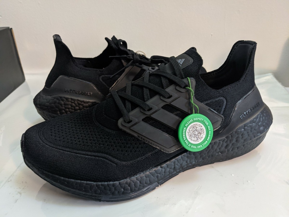 Men's Adidas Ultraboost 21 Triple Black size FY0306 Running