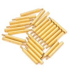 25pcs 30mm M2.5 Male Female Brass Hex Standoff Spacer Screw Separator Stand Off