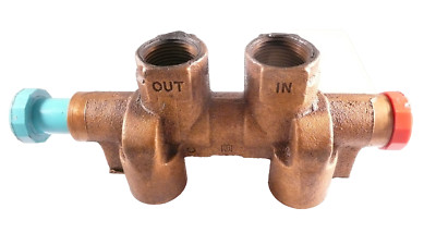 Culligan Medallist Brass 3/4  NPT Water Softener Parts Offset Bypass Valve