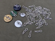 Cotter Pins for Shank Buttons (Lot of 50) for Military Army and Nurse Uniforms