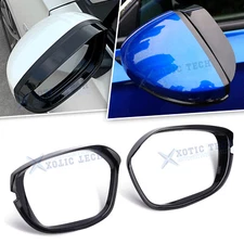 Glossy Black Exterior Rear View Side Mirror Cover Trim For Honda Civic 11th Gen