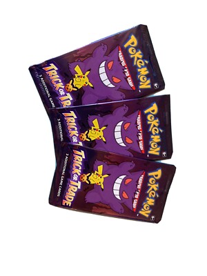 Pokemon Halloween Cards Trick or Treat BOOster Pack 3 Packs | eBay