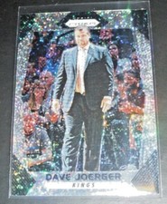 2017-18 PANINI PRIZM WHITE SPARKLE DAVE JOERGER #30 KINGS RARE