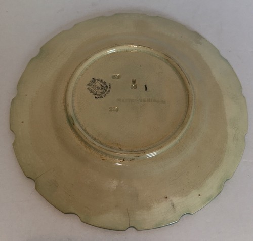 Vtg French Antique Majolica Sarreguemines Plate CIRCA 1890 French Grapes/Leaves - Picture 3 of 6