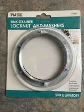 (1PK) PLUMB WORKS SINK STRAINER LOCKNUT WITH RUBBER & FRICTION WASHERS (6798361)