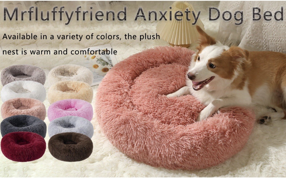 Mr. Fluffy Friend Anxiety Relieving Dog Bed Variety Of Size And
