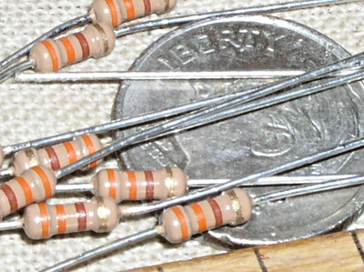 10 NEW SEI 330 OHM CARBON FILM CF 1/4 W .25 W WATT 5% RESISTOR 330R FREE SHIP