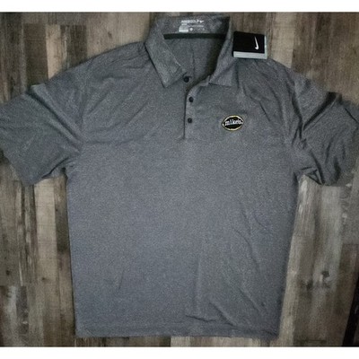 Nike Golf Polo Shirt Mens XL Gray Mike's Hard Lemonade Logo Dri-FIT  New