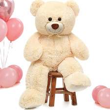 Giant Teddy Bear Stuffed Animal 3 Ft, 36 in Large Teddy Bear for Baby Shower Dec