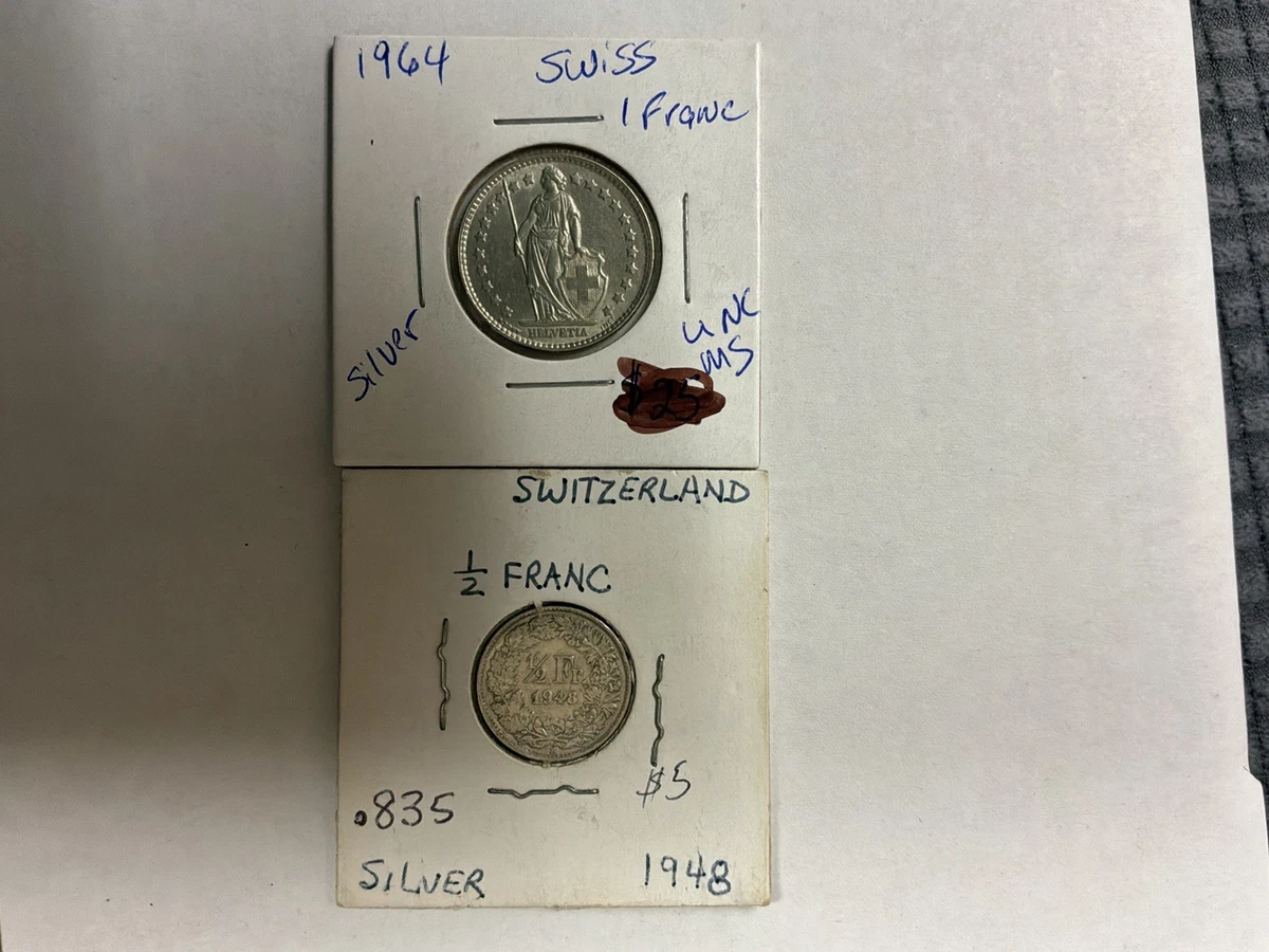 1948年 スイス 5フラン 憲法記念日 NGC MS65 1948年 スイス 5フラン