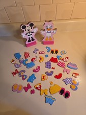 Melissa And Doug Disney Dress Up Minnie Mouse And Daisy Duck Wooden Magnetic