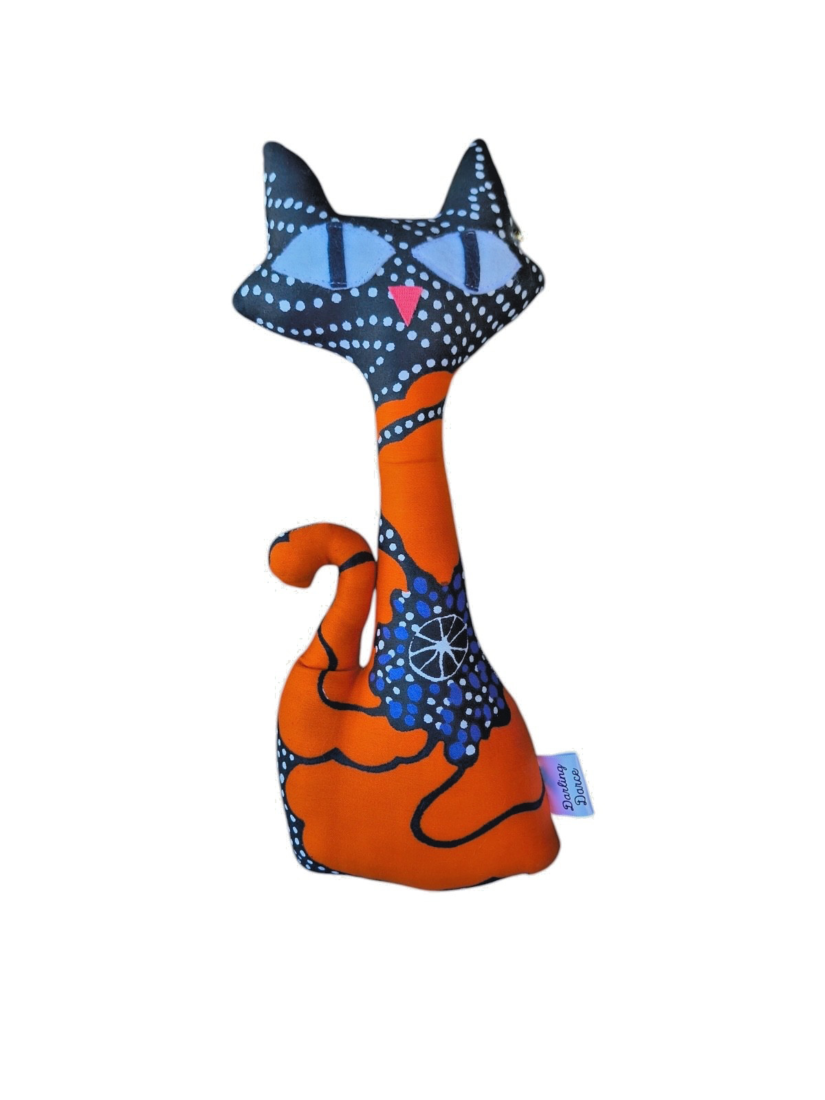 Retro cat plushie decor