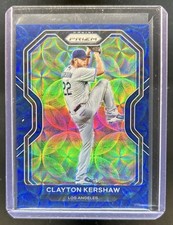 2021 Panini Prizm Clayton Kershaw Navy Blue Kaleidoscope #/35 Dodgers