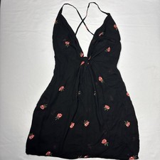 Reformation Victory Mini Dress in Rita Floral Black Women's Size 4