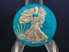 2019 1oz Silver Liberty Eagle.  “Space Blue”.  COA in Sleeve.