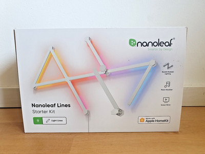 Nanoleaf Lines Starter Kit, 9 smarte LED-Lichtleisten, modular 16 Mio Fa Neu&OVP