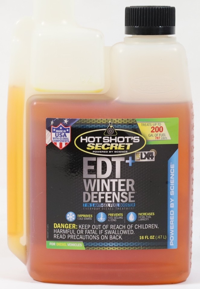 Hot Shot’s Secret EDT + Winter Defense 16oz Squeeze Bottle Diesel Fuel ...