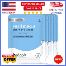 Baebody Snail Mucin Eye Patches 6 Pairs – Anti-Aging Hydrating Dark Circles