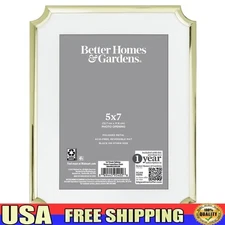 Ornate Gold Picture Frame 5x7 Photo Display Elegant Tabletop Decor Easy Insert