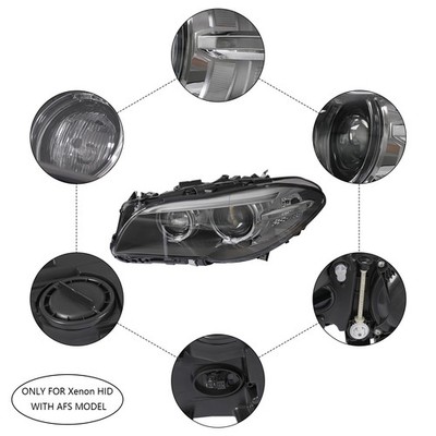 For 2014-2016 BMW 5 Series F10 F18 Xenon/HID Headlight w/AFS Headlamp Left Drive