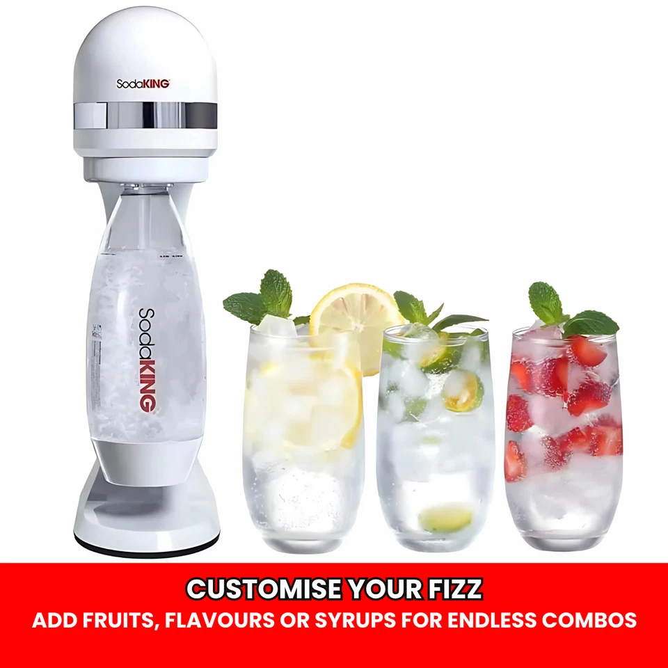 Add fruits and syrups to your fizzy water