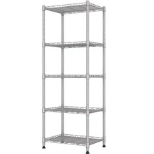 REGILLER 5-Wire Shelving Metal Storage Rack Adjustable ShelvesStanding Storag...