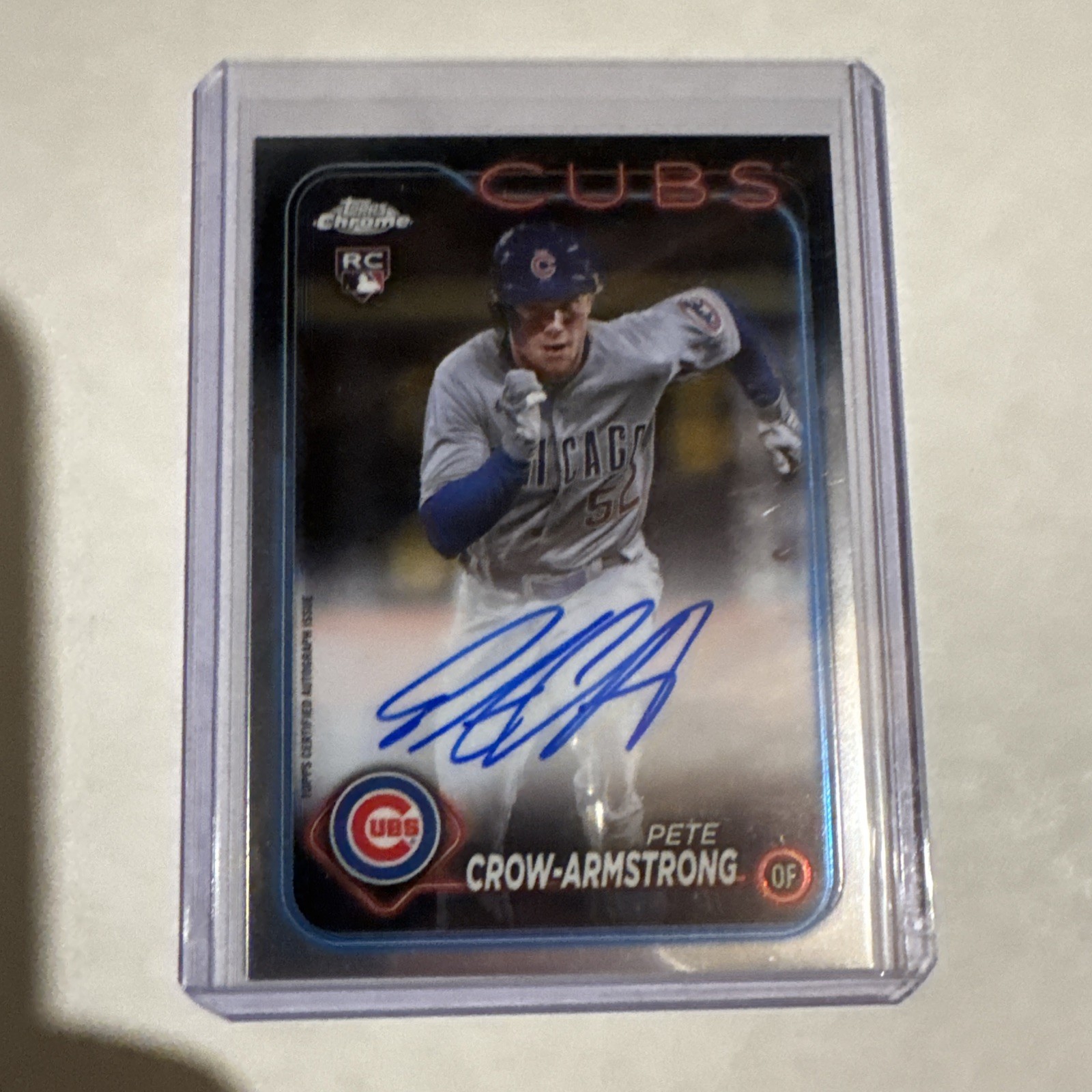 2024 Topps Chrome - Rookie Autographs Pete Crow-Armstrong #RA-PC (AU, RC)