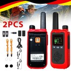 2X Walkie Talkie 16CH PMR Hand Funkgeräte Sprechfunkgeräte Wiederaufladbar - Set