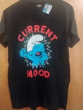 Smurfs "current mood" tshirt, adult medium