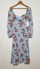 NWT Reformation Shelby Floral Midi Dress in Blue Size 4, 6, 10, 12 $248