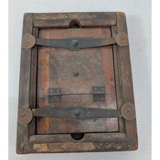 Vintage Antique Wood Contact Printing Frame Split Back Print Frame 9"x 7"