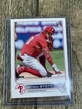 BRYSON STOTT 2022 Topps Update IMAGE VARIATION SP #US224 CODE 259 Phillies RC