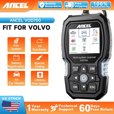 Ancel VOD700 OBD2 Code Reader Scanner Diagnostic Tool All System Fit For VOLVO 