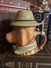 Rare Domex  German Sherlock Holmes Lidded Hound Stein 95% Zinn - Fathers Day! — photo 2