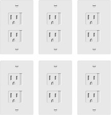 Child Proof Outlet Cover Self-Closing Fits Both Duplex and Decorator Outlet