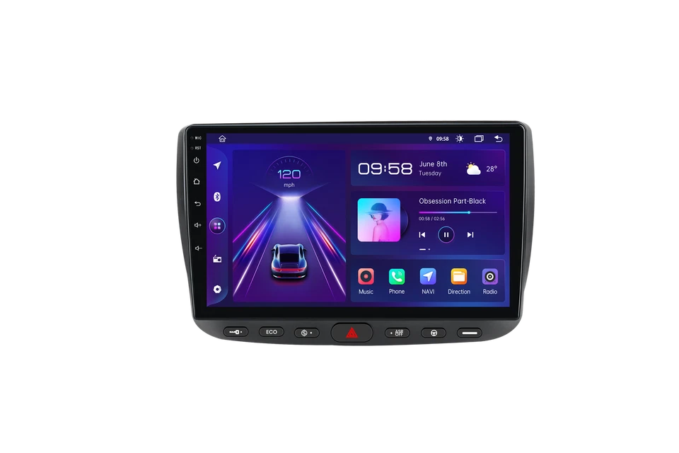 Android 15 Autoradio Carplay Für Fiat Grande Punto EVO Linea 2010-2012 GPS Navi - Bild 2 von 4