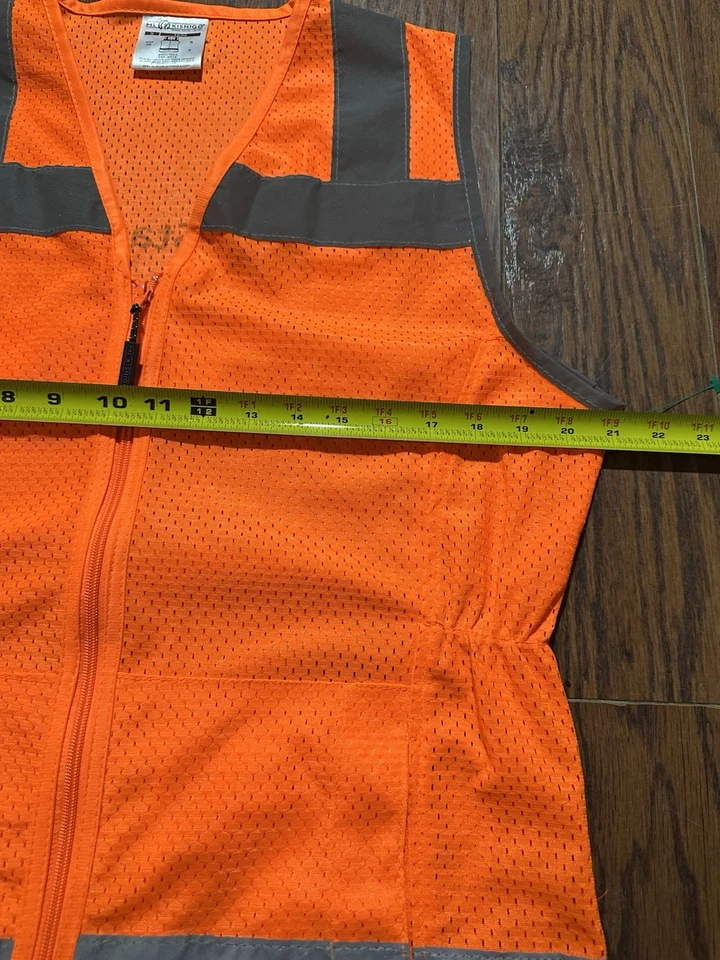 Colete Kishigo Laranja Refletivo Stantec Tamanho Pequeno BNSF Ferroviário Laranja - Imagem 4 de 4