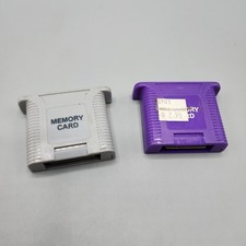 Lot of Two 2x Memory Card - Nintendo 64 N64 - Tested
