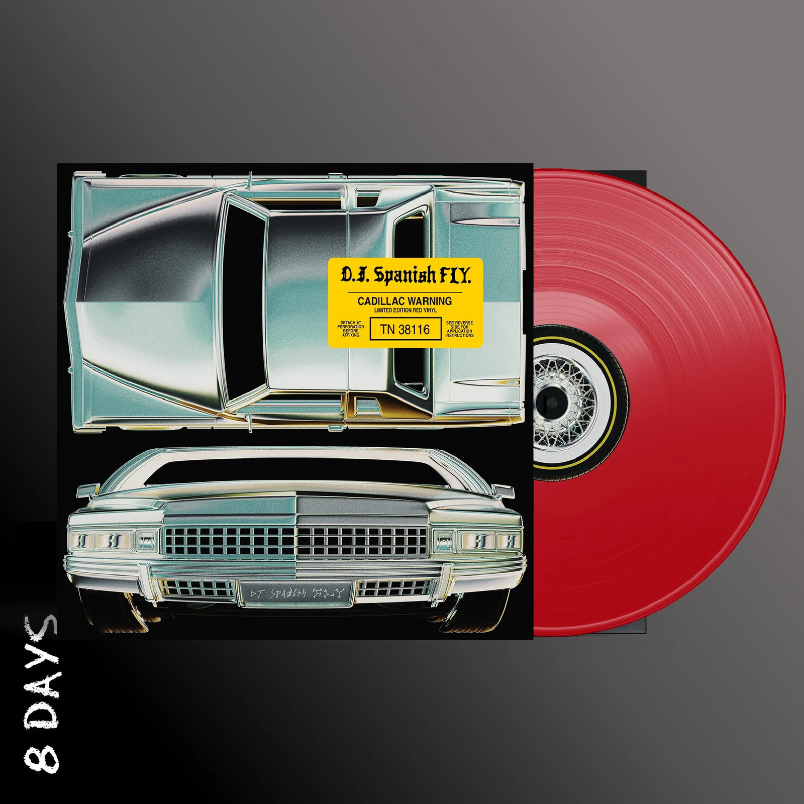DJ Spanish Fly - Cadillac Warning - Red Vinyl | Presale Ships By 30/10/26 - Image 3