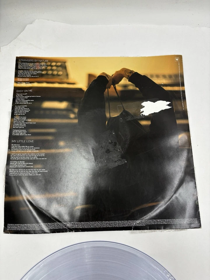 Adele 2 LP Record Set 2 12" No Cover Sleeves Damaged Record Good Condition - Image 4 of 4