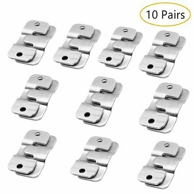 Unterputzschnallen Wandhalterung 10 Paare 44 X 19 X 2mm Hardware Silber