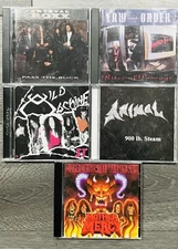 Rare Hair Metal Hard Rock CD Lot Of 5 Law And Order Crystal Roxx Animal 80s